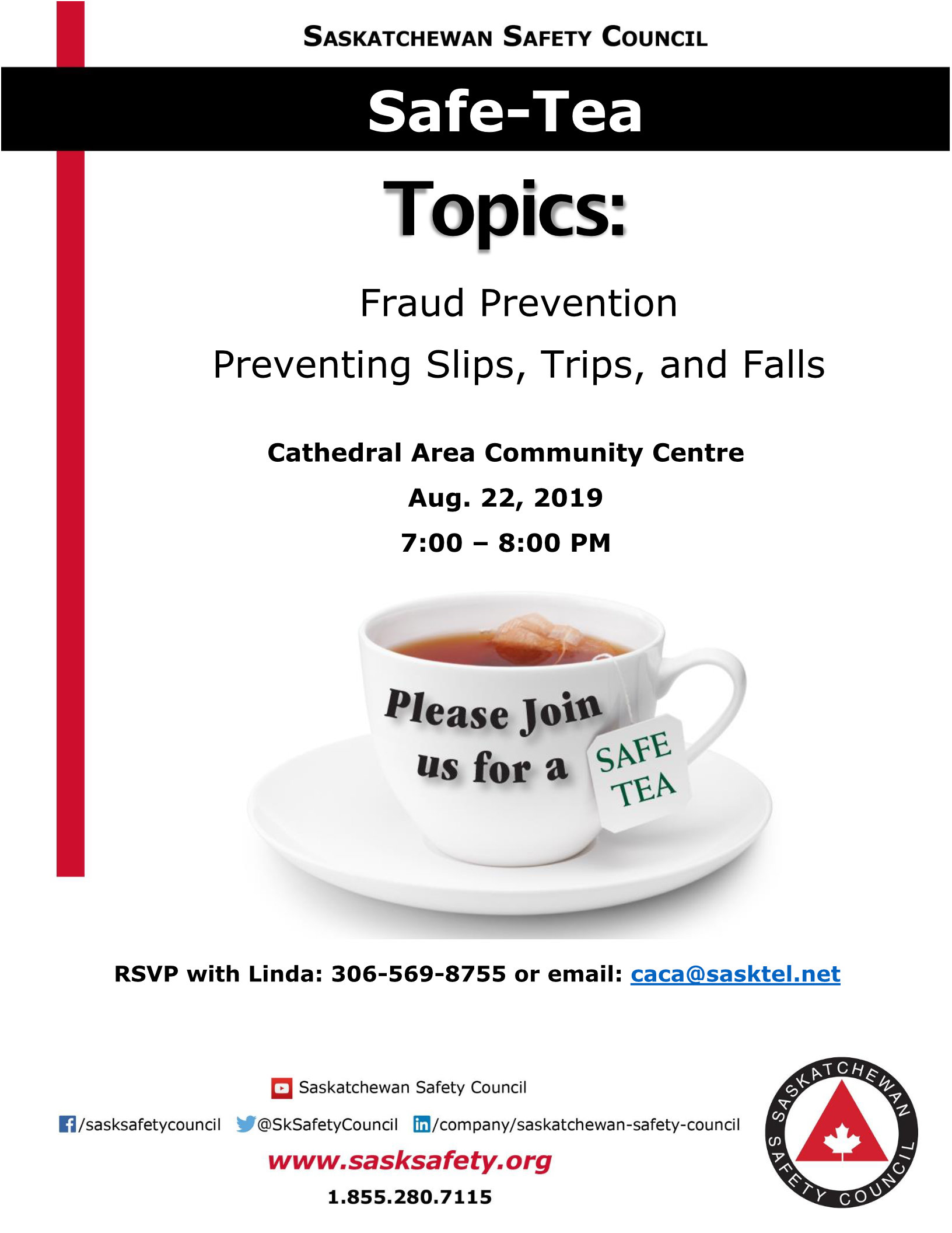 SafeTeaPoster Cathedral Village Online